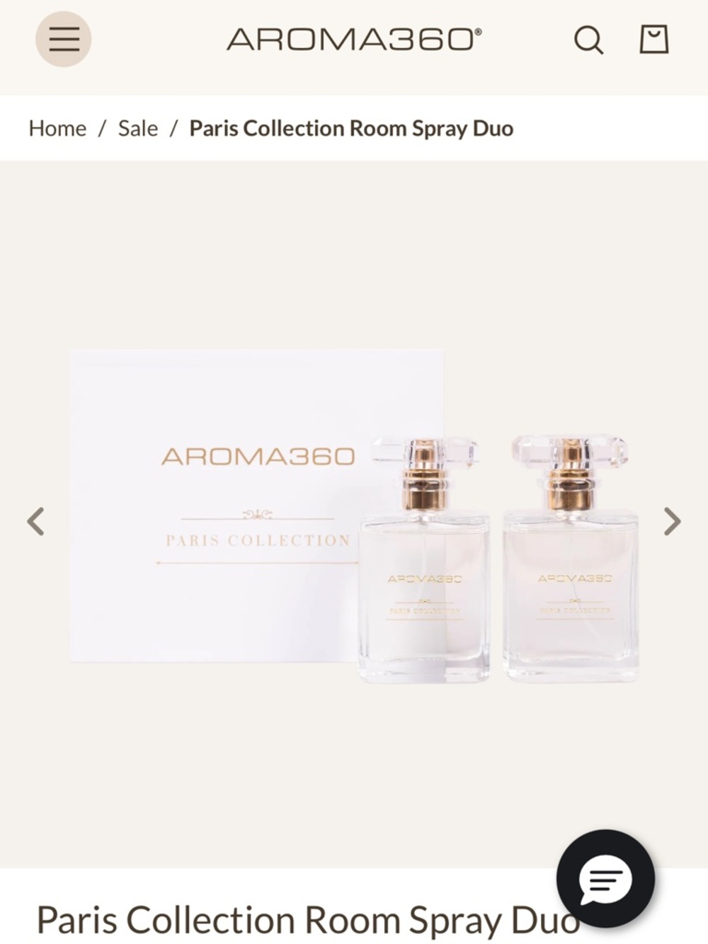 Aroma360 Paris Collection Room Spray Duo | NEW Full Size Gift Set - Picture 3 of 4